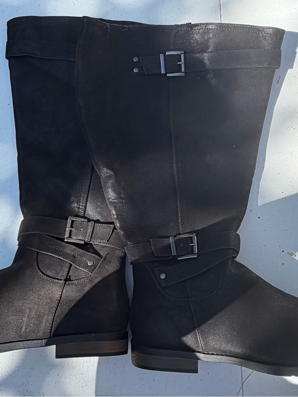 torrid Black Over-the-Knee Buckle Riding Boots NWT size 12W